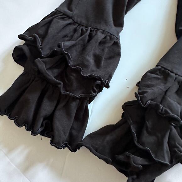 Ruffle Butts Kids Black Ruffle Flare Pants - Size 5 - Picture 5 of 6